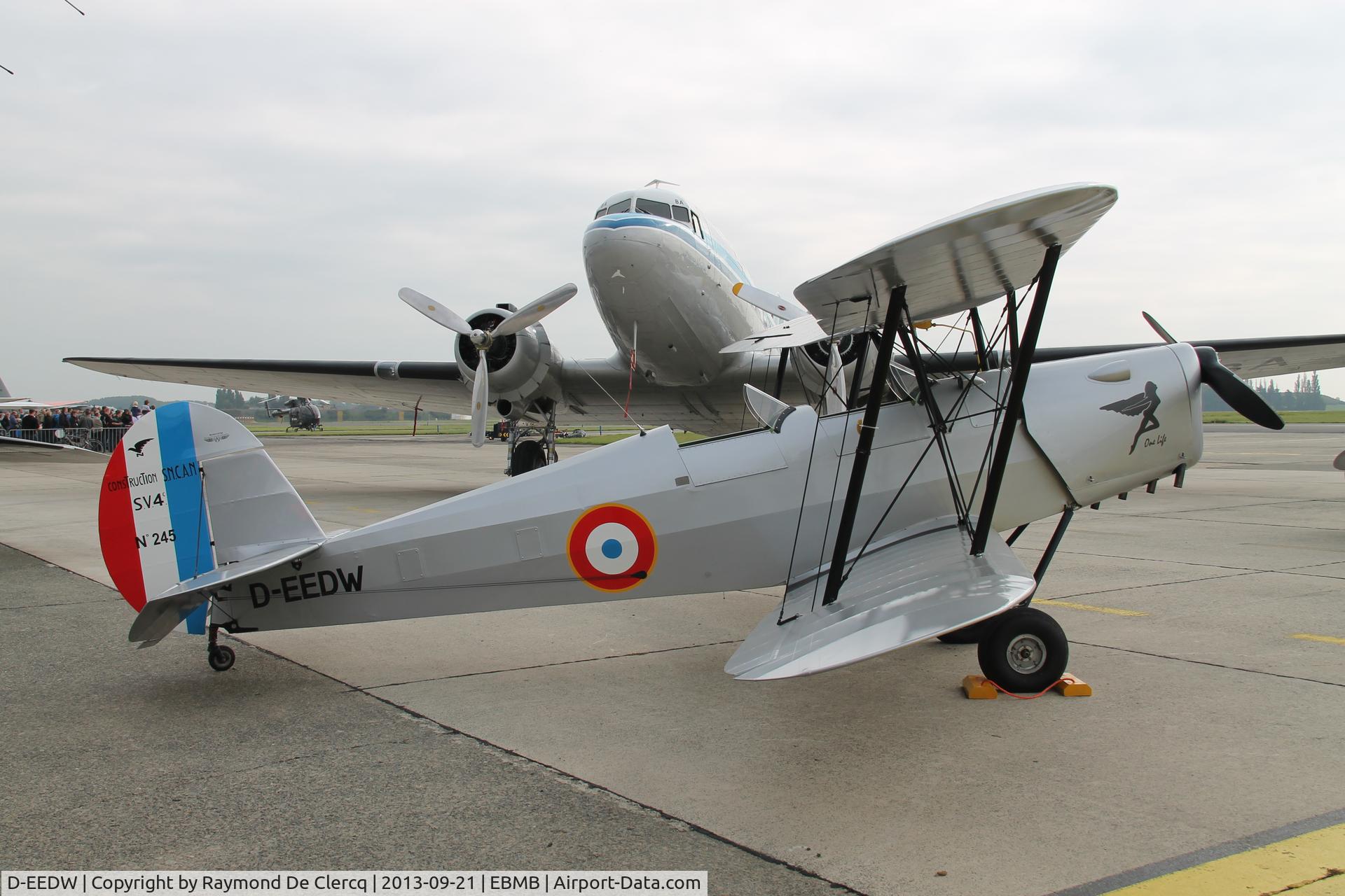 D-EEDW, Stampe-Vertongen SV-4C C/N 245, Melsbroek open door, 21-9-2013