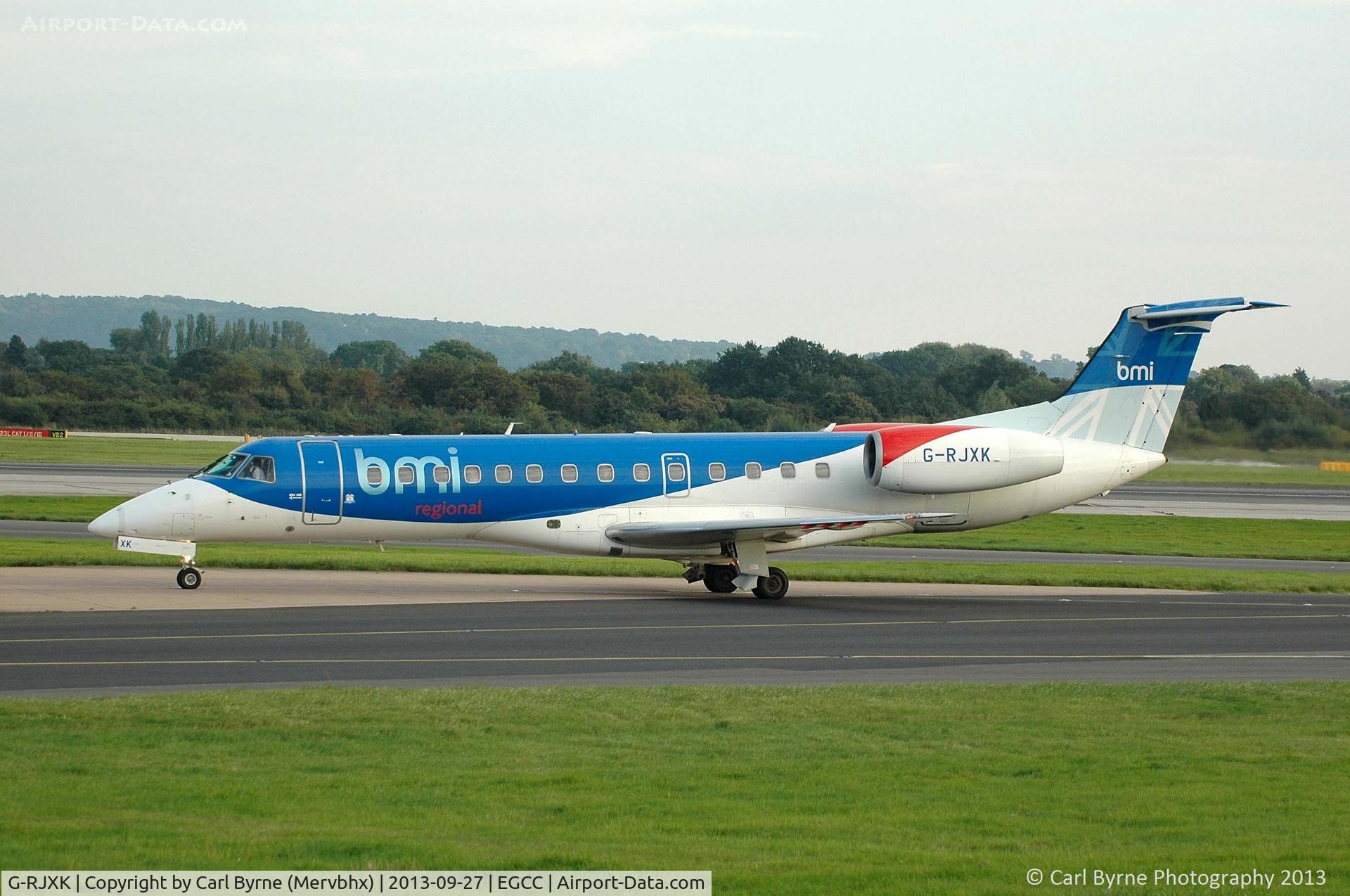 G-RJXK, 2001 Embraer ERJ-135ER (EMB-135ER) C/N 145494, Taken from the Runway Visitor Park.