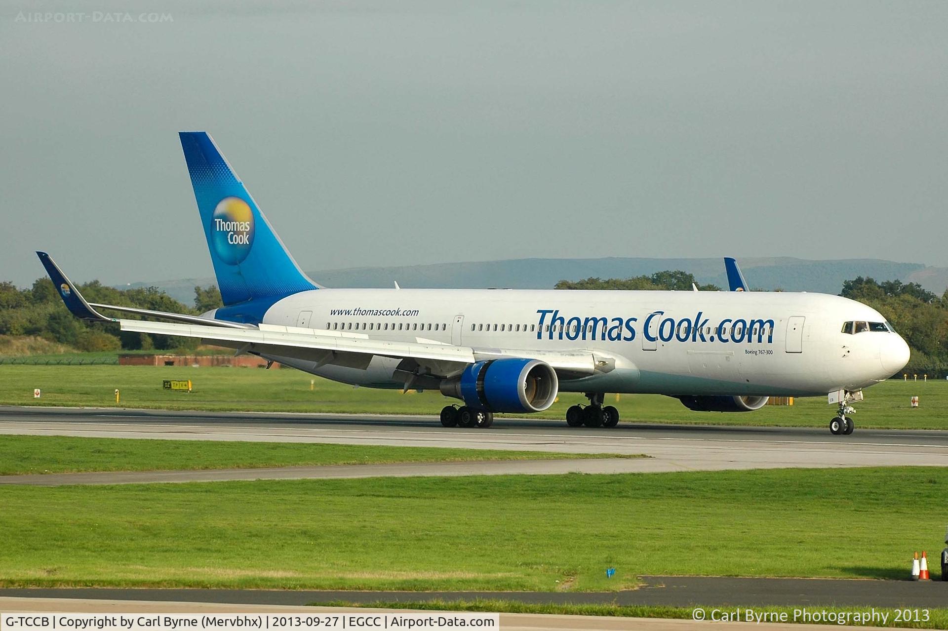 G-TCCB, 1997 Boeing 767-31K C/N 28865, Taken from the Runway Visitor Park.