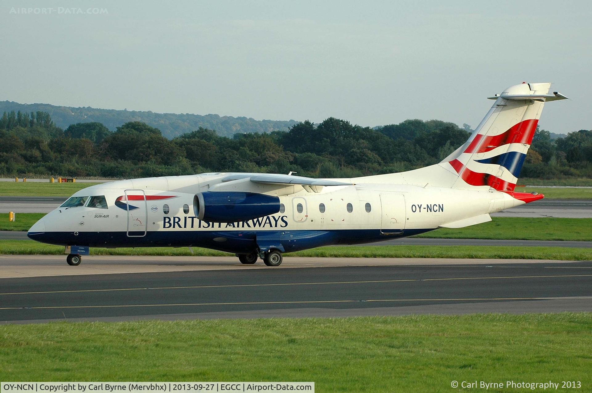 OY-NCN, 2001 Fairchild Dornier 328-310 328JET C/N 3193, Taken from the Runway Visitor Park.