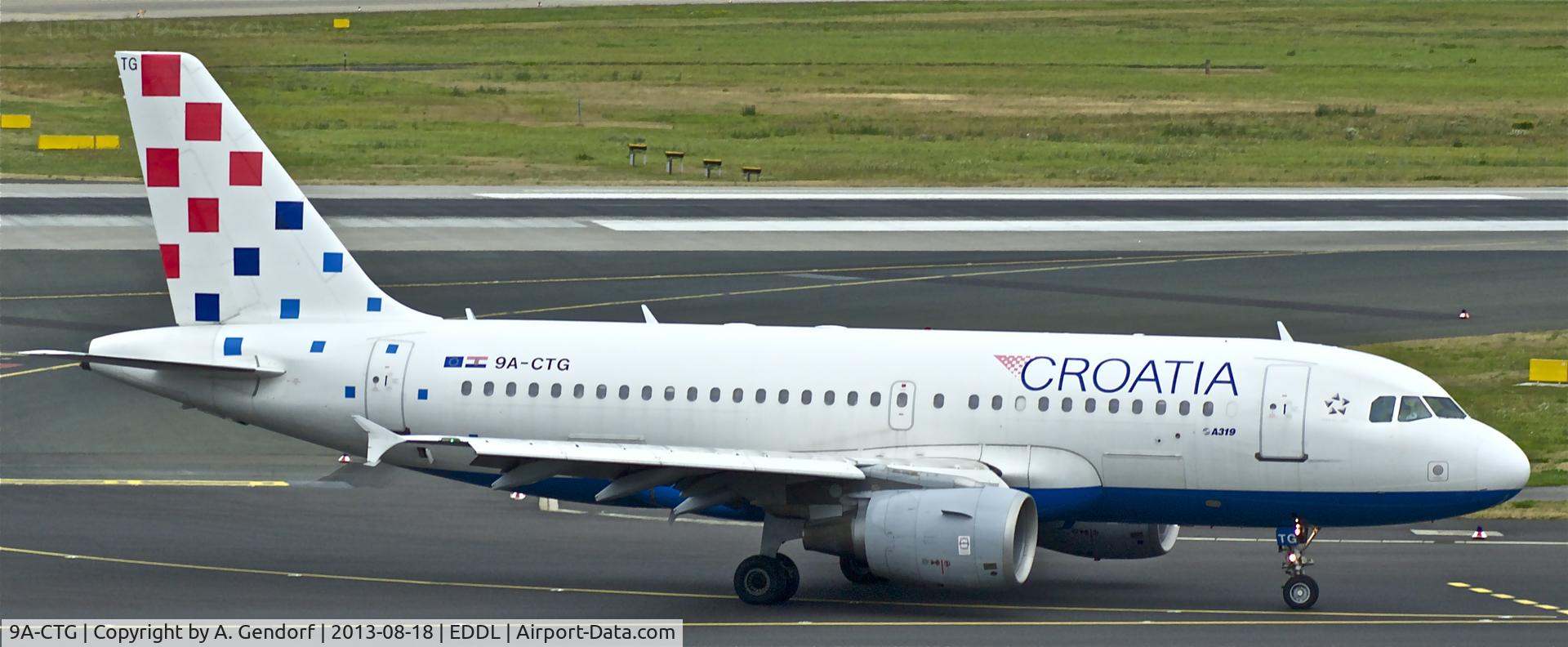 9A-CTG, 1998 Airbus A319-112 C/N 767, Croatia, seen here on taxiway 