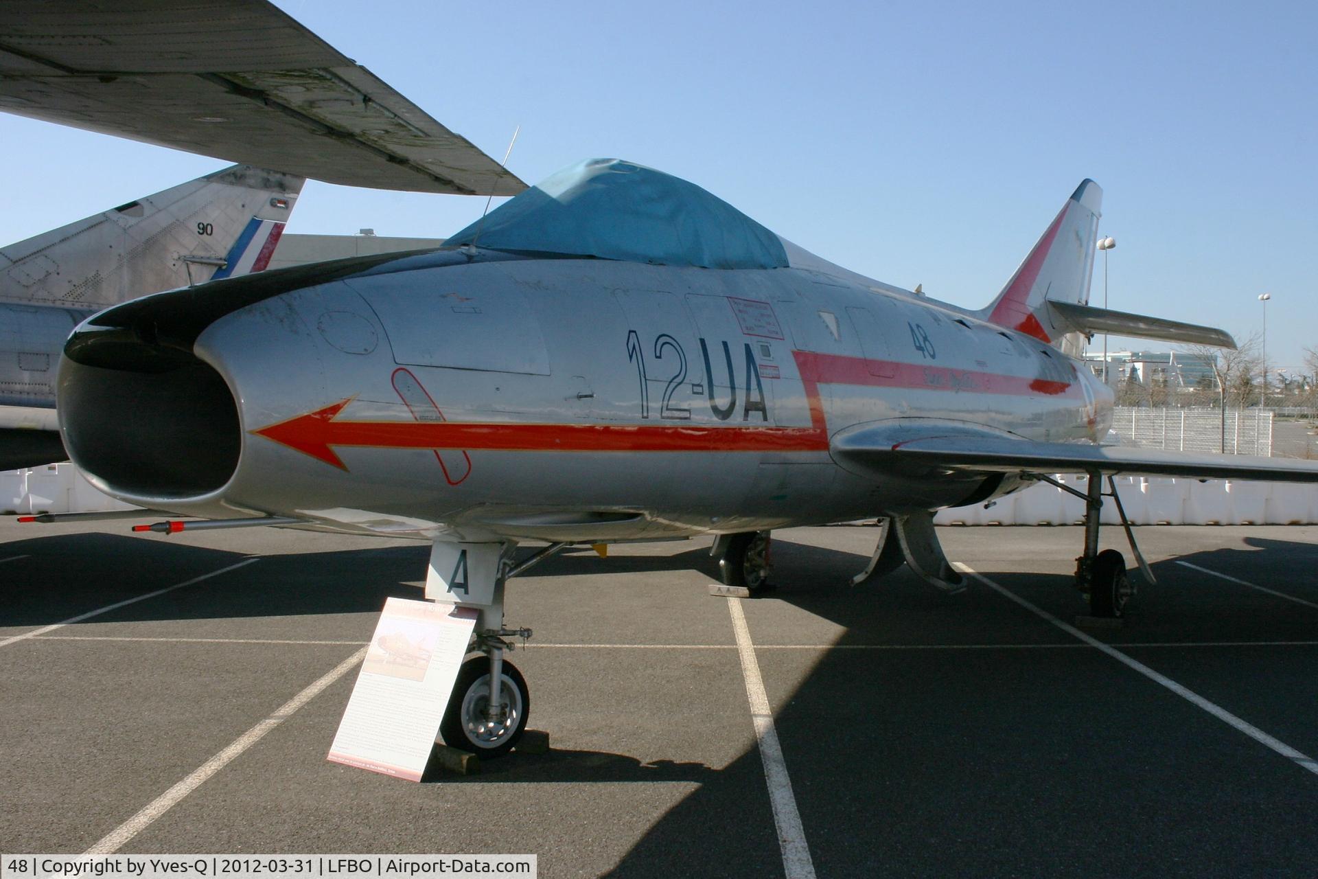 48, Dassault Super Mystere B.2 C/N 48, Dassault Super Mystere B.2 (12-UA), Les Ailes anciennes Toulouse -Blagnac (LFPO)