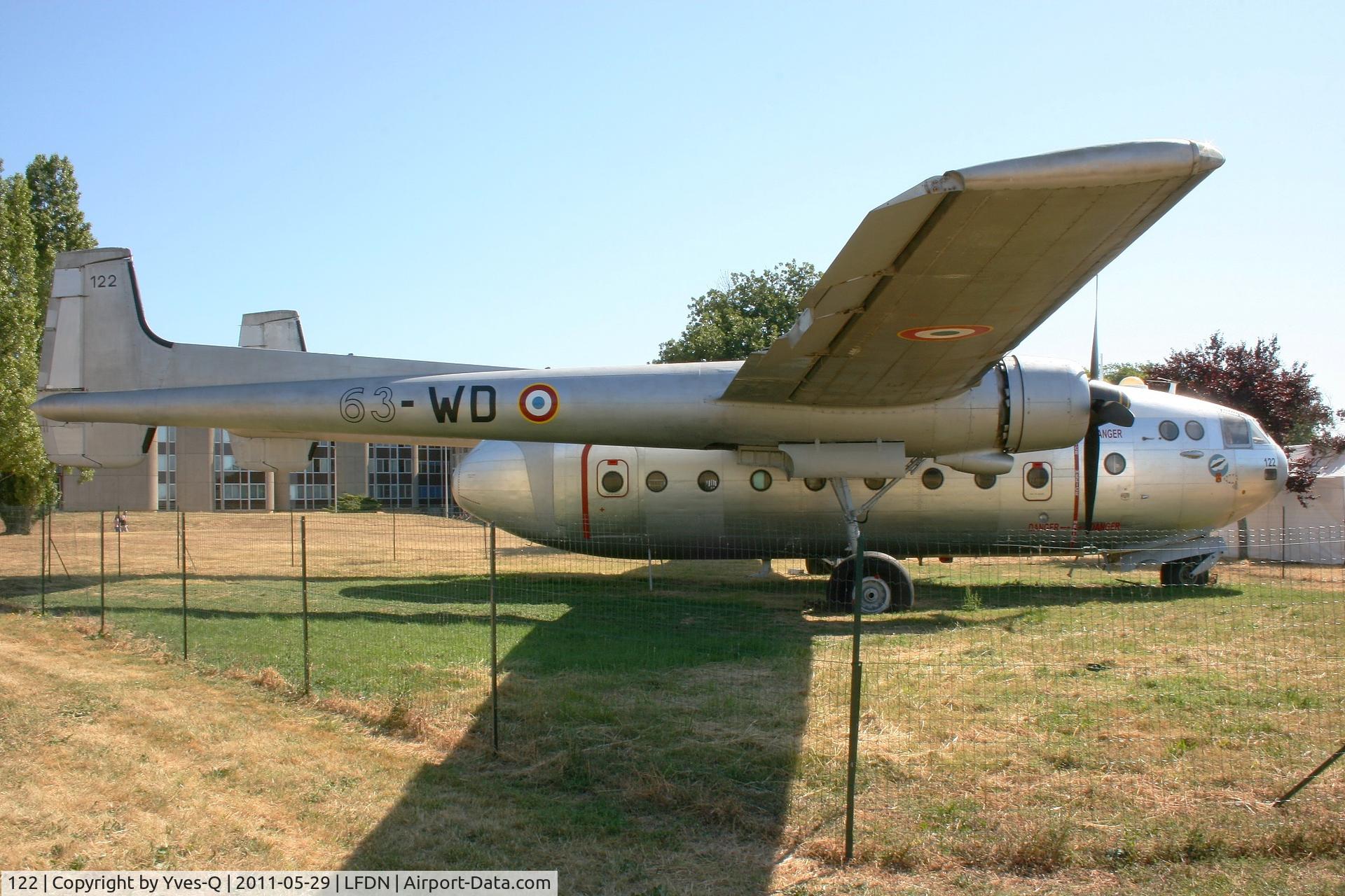122, Nord N-2501F Noratlas C/N 122, Nord N-2501F Noratlas (63-WD), Static display, Rochefort-St Agnant AB 721 (LFDN-RCO)