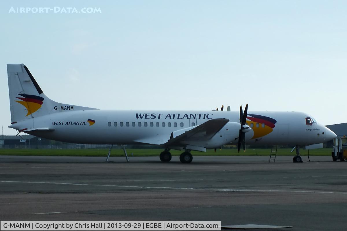 G-MANM, 1988 British Aerospace ATP C/N 2005, back on the UK register and in West Atlantic colours