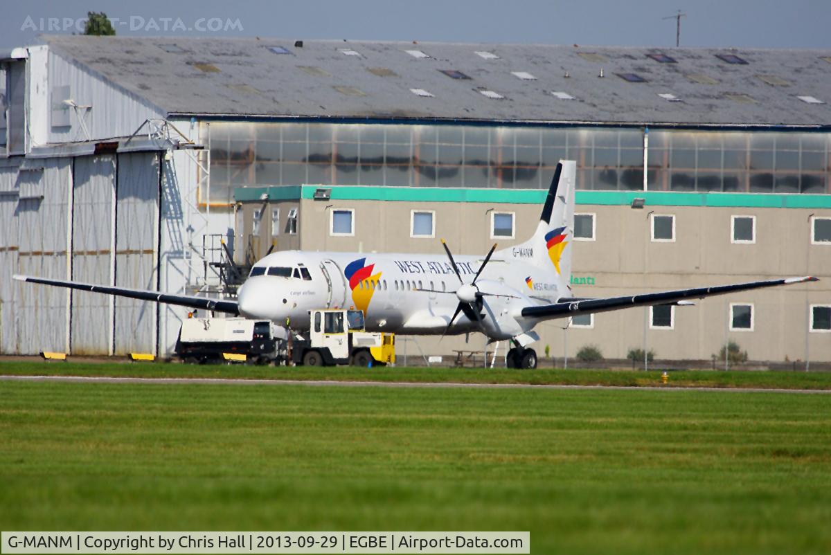 G-MANM, 1988 British Aerospace ATP C/N 2005, back on the UK register and in West Atlantic colours