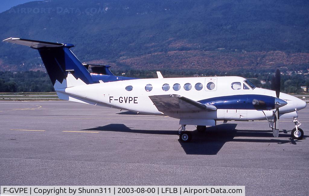 F-GVPE, 1986 Beech 300 Super King Air C/N FA-94, Parked in front of his hangar...
