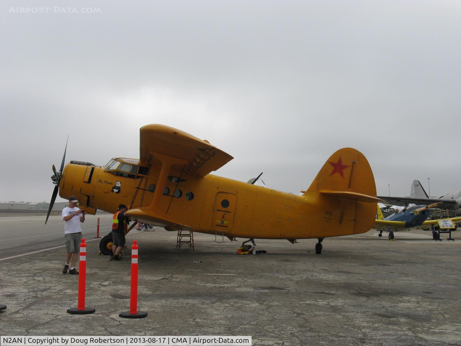 N2AN, 1984 Antonov An-2 C/N 43798, 1984 Antonov AN-2 'Big Panda', NATO code name COLT, Wsk-pzl-k PZL ASZ 62 R1 1,000 Hp radial, on CAF ramp