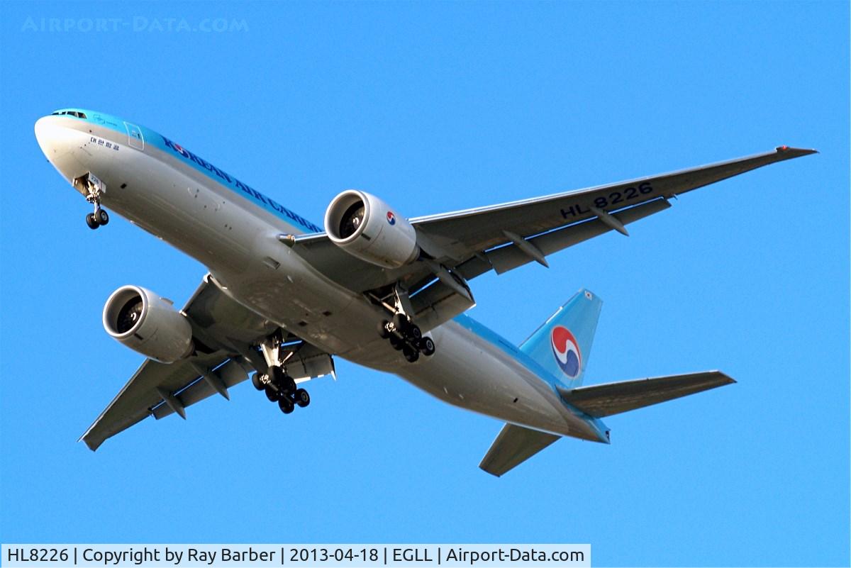 HL8226, 2013 Boeing 777-FB5 C/N 37640, Boeing 777-FB5 [37640] (Korean Air) Home~G 18/04/2013. On approach 27R
