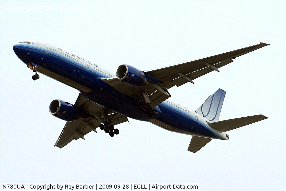 N780UA, 1996 Boeing 777-222 C/N 26944, Boeing 777-222 [26944] (United Airlines) Home~G 28/09/2009