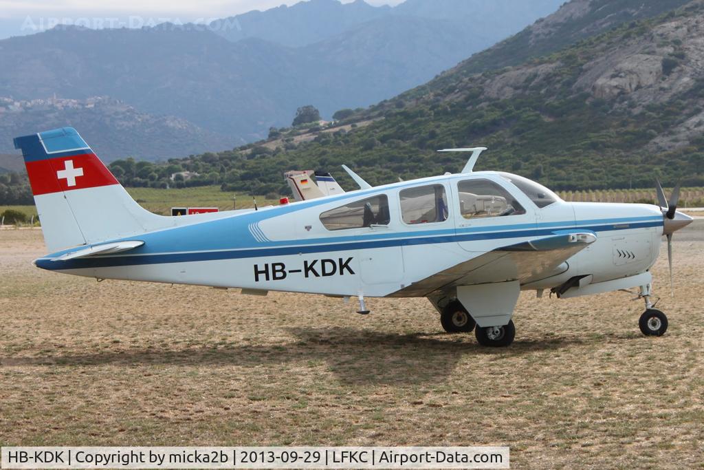 HB-KDK, Beech F33A Bonanza C/N CE815, Parked
