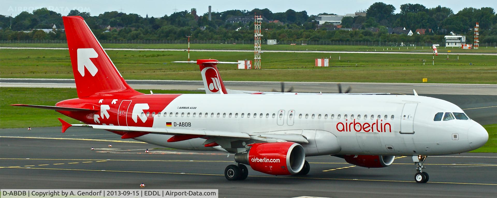 D-ABDB, 2005 Airbus A320-214 C/N 2619, Air Berlin (OLT-Express cs.), seen here on the taxiway 