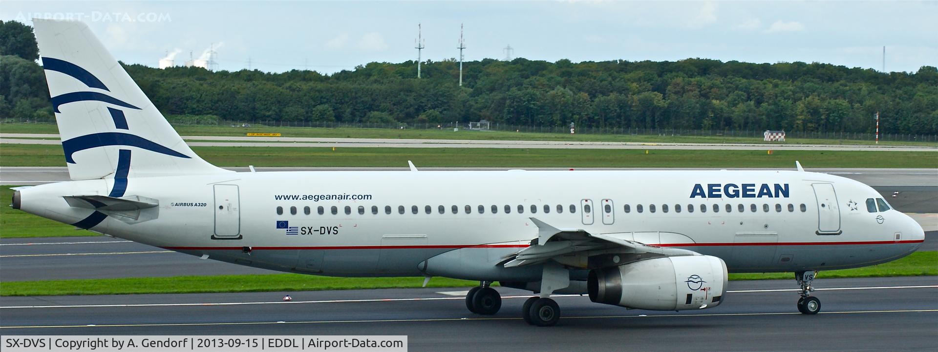 SX-DVS, 2008 Airbus A320-232 C/N 3709, Aegean, is here on taxiway