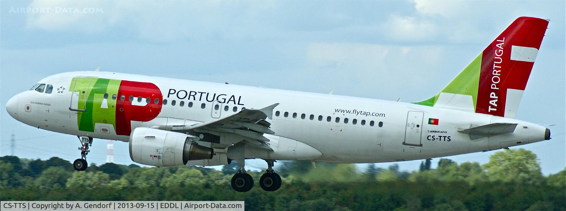 CS-TTS, 2002 Airbus A319-112 C/N 1765, TAP - Air Portugal, is landing RWY 23L at Düsseldorf Int´l(EDDL)