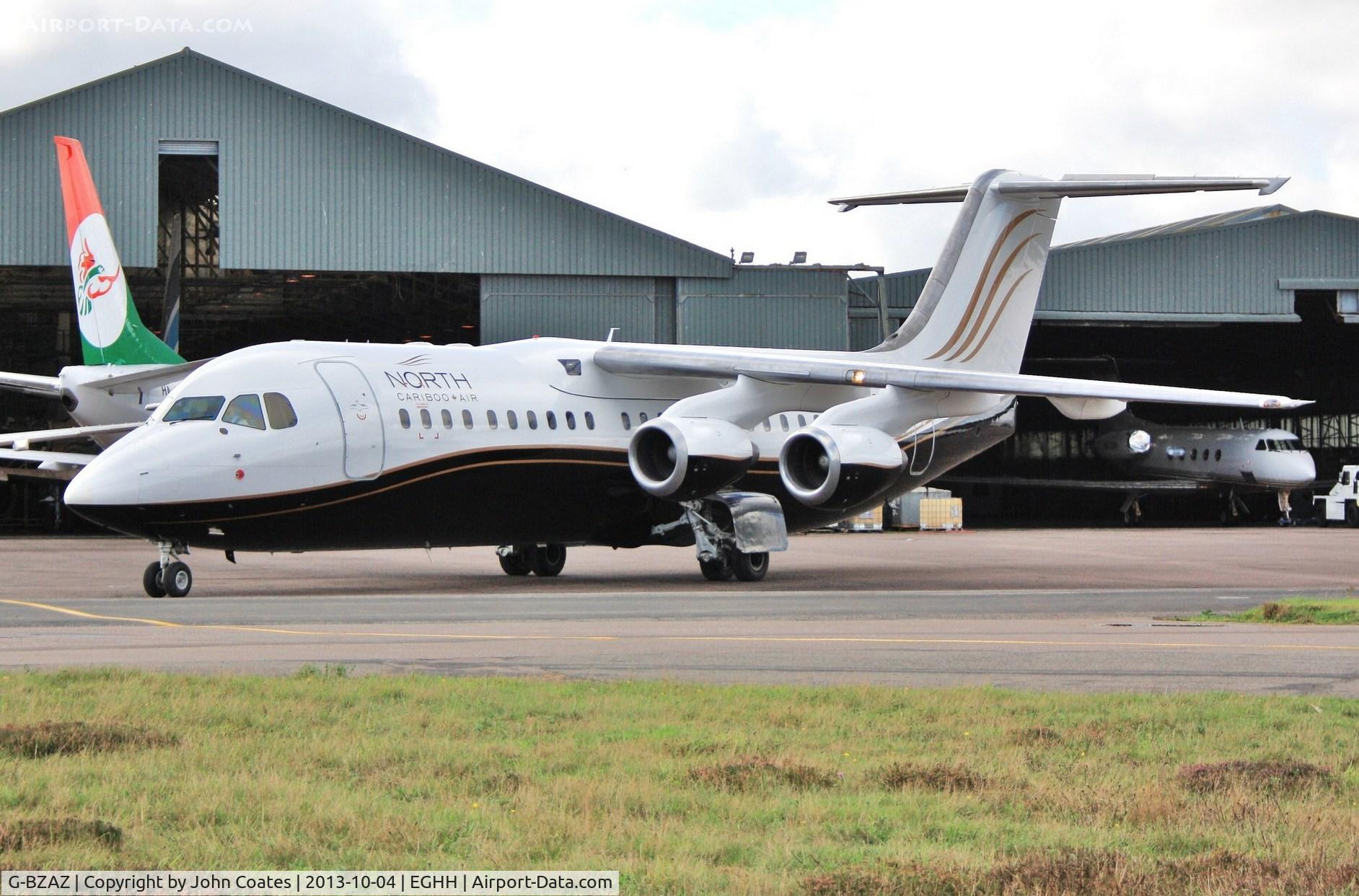 G-BZAZ, 2000 British Aerospace Avro 146-RJ100 C/N E3369, Just resprayed into North Cariboo Air livery