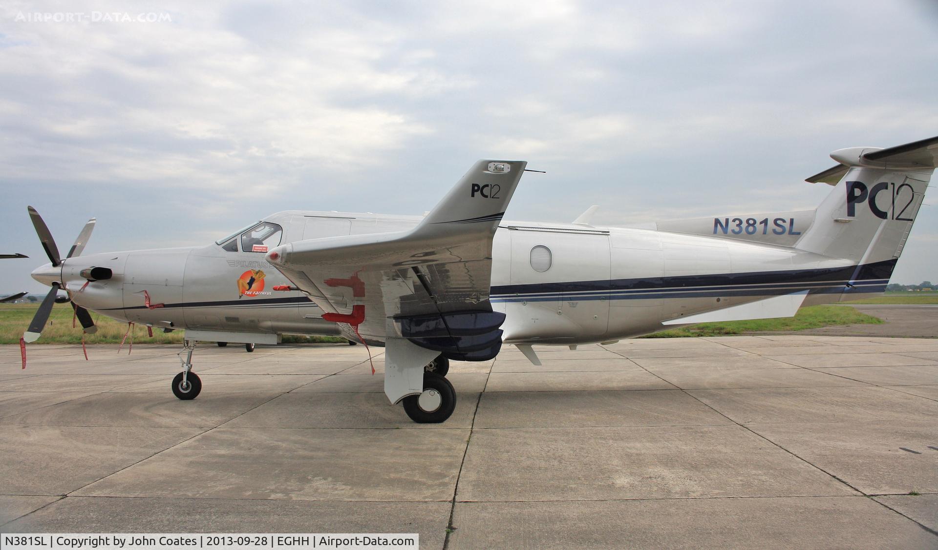 N381SL, 2001 Pilatus PC-12/45 C/N 381, At D S Pilatus Centre