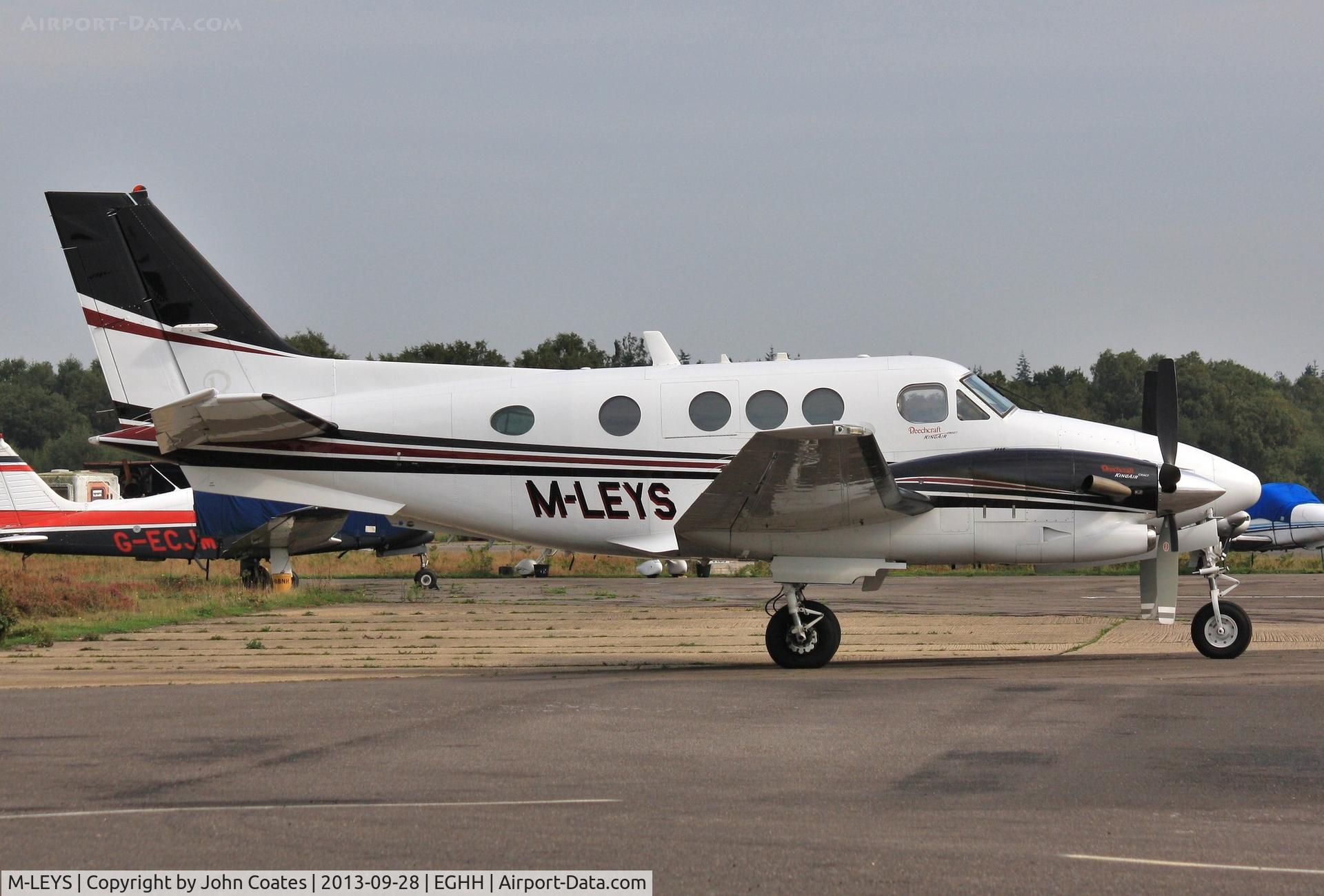 M-LEYS, Beechcraft C90GT King Air C/N LJ-1804, Visitor at BHL