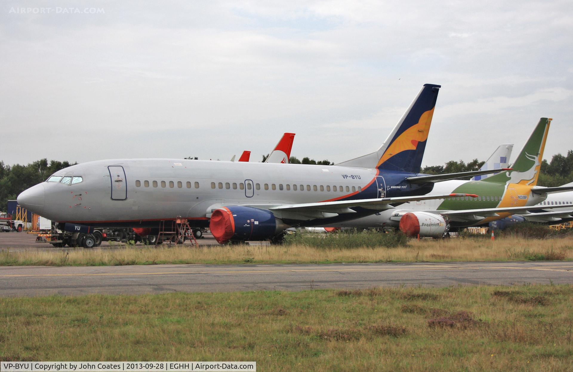 VP-BYU, 1991 Boeing 737-5Q8 C/N 25167, Now in storage awaiting its future
