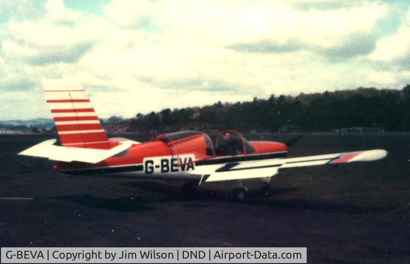 G-BEVA, 1977 Socata Rallye 150ST C/N 2859, Gordon Johnson waiting to depart Dundee
