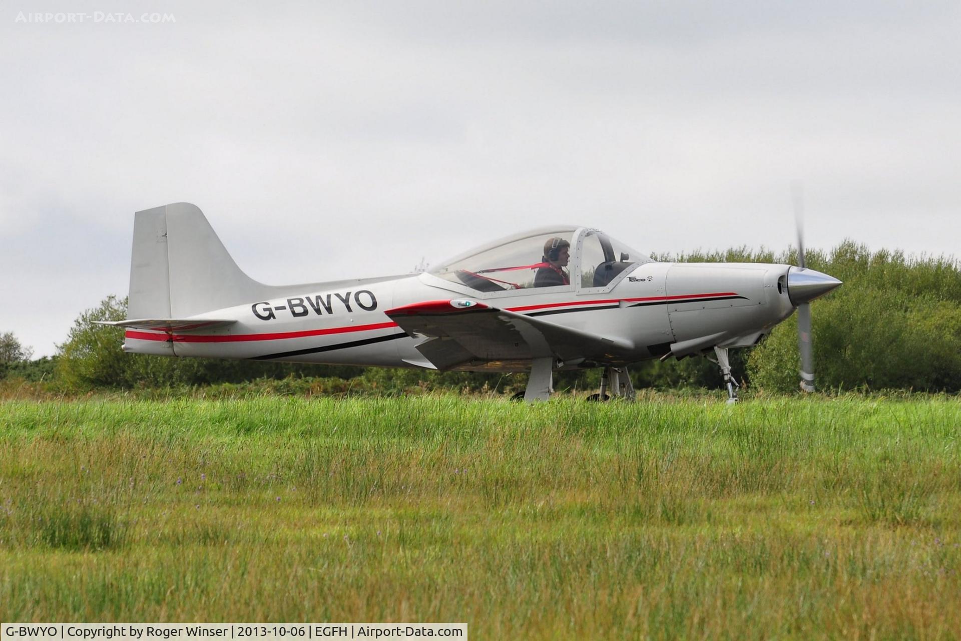 G-BWYO, 1998 Sequoia F-8L Falco C/N PFA 100-10920, Visiting Falco.