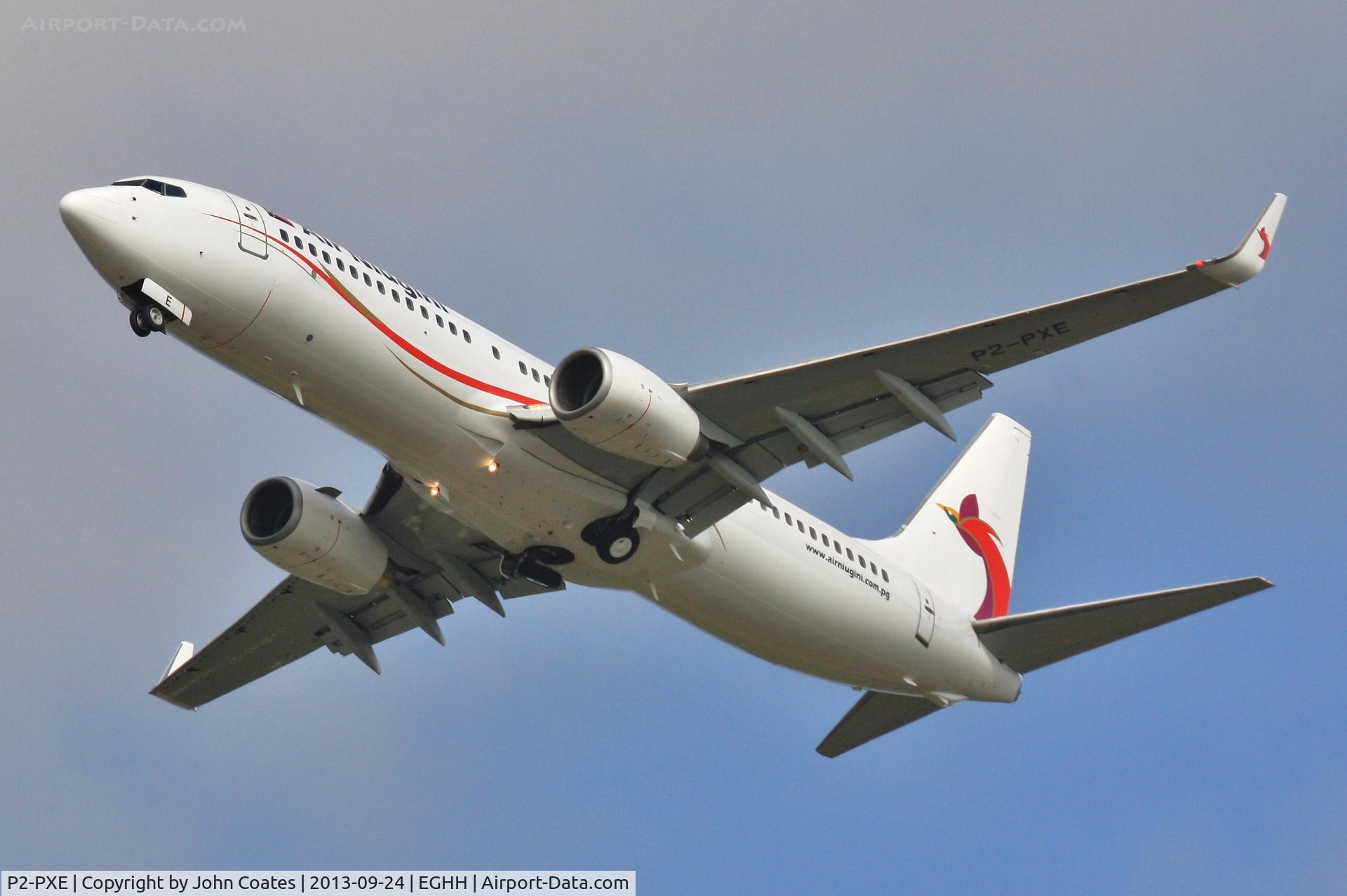 P2-PXE, 2005 Boeing 737-8BK C/N 33024, Test flight from Lasham prior delivery