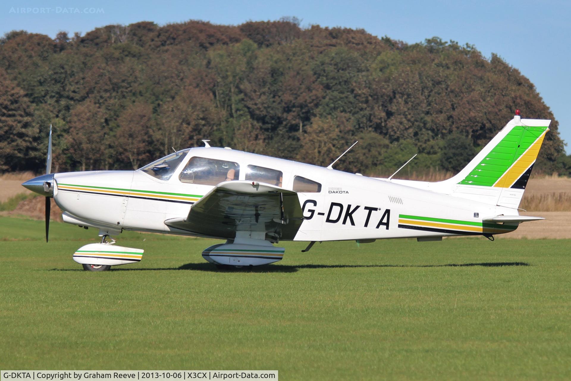 G-DKTA, 1980 Piper PA-28-236 Dakota C/N 28-8011089, Parked at Northrepps.