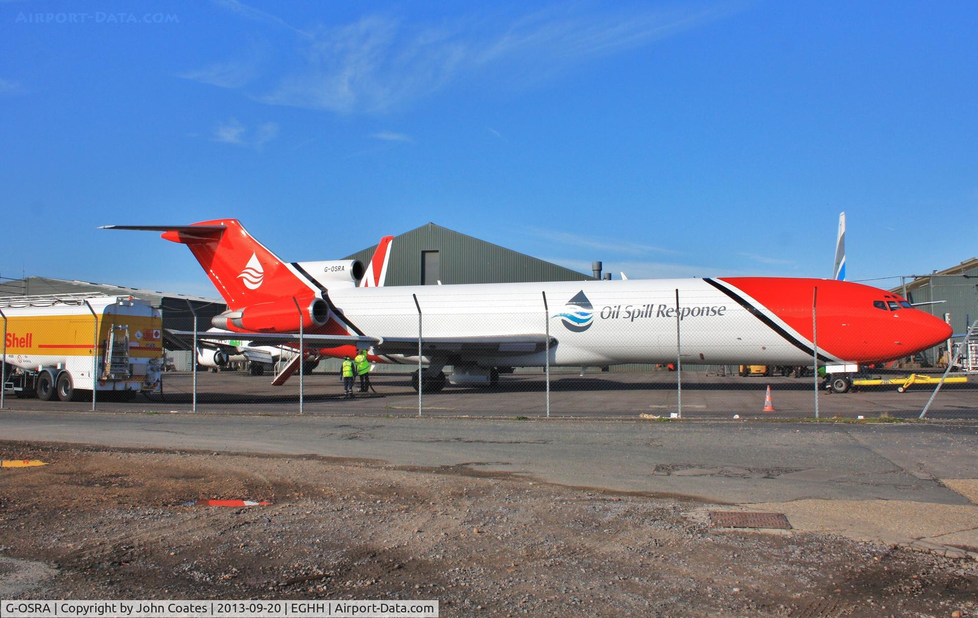 G-OSRA, 1984 Boeing 727-2S2F C/N 22938, Just refuelled at European