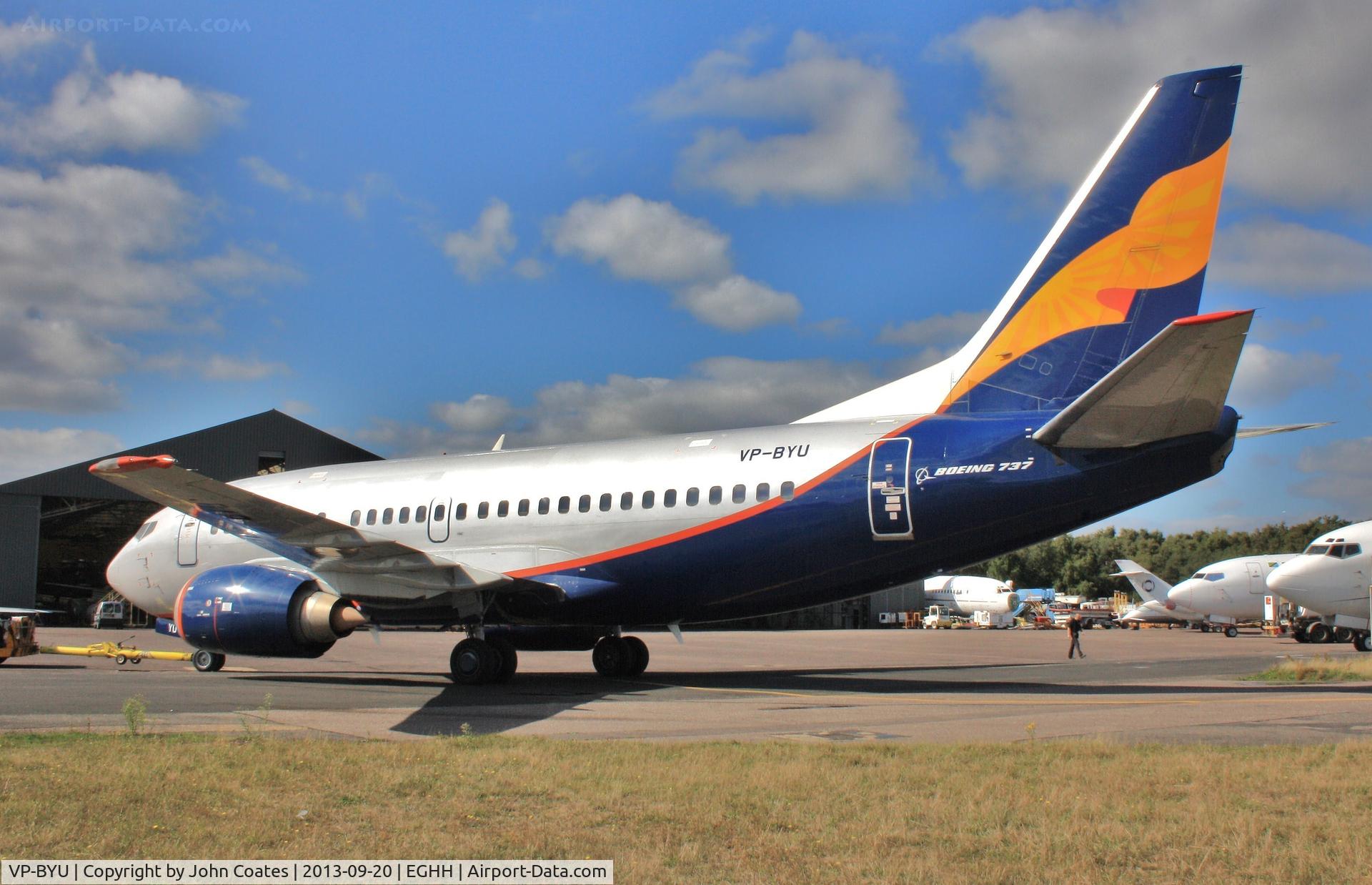 VP-BYU, 1991 Boeing 737-5Q8 C/N 25167, Engine running..after return to lessor