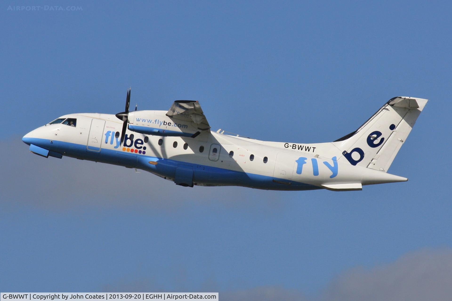 G-BWWT, 1995 Dornier 328-100 C/N 3022, Off to Tees-side with the Cherries football team