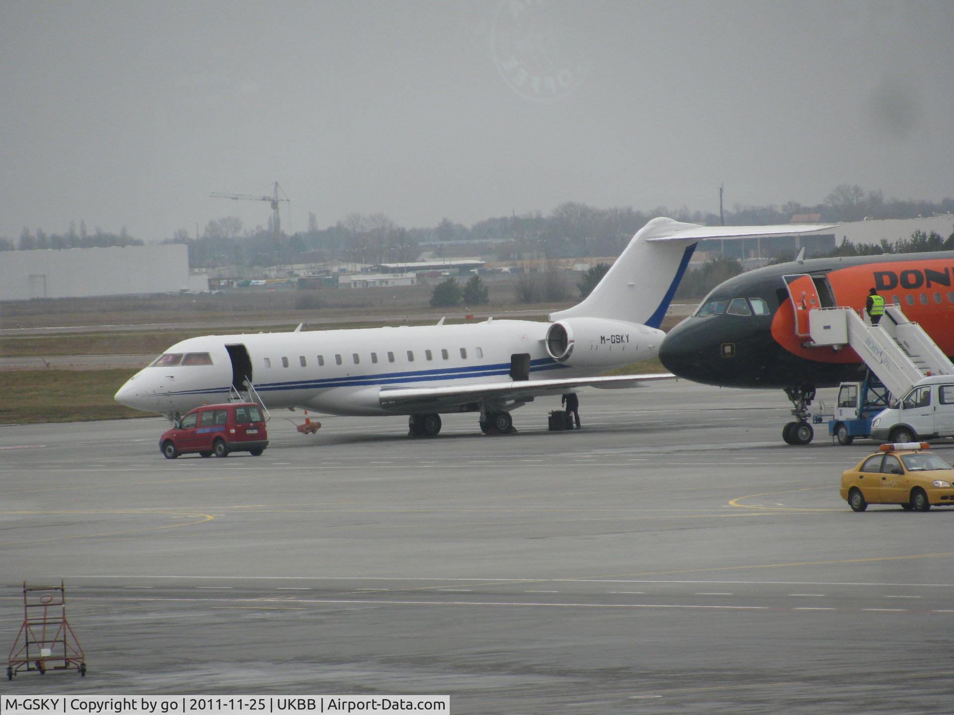 M-GSKY, 2010 Bombardier BD700-1A10 Global Express C/N 9420, Borispol