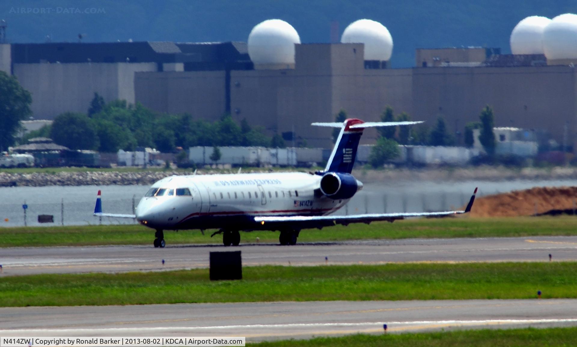 N414ZW, 2001 Bombardier CRJ-200LR (CL-600-2B19) C/N 7586, Ready for takeoff National