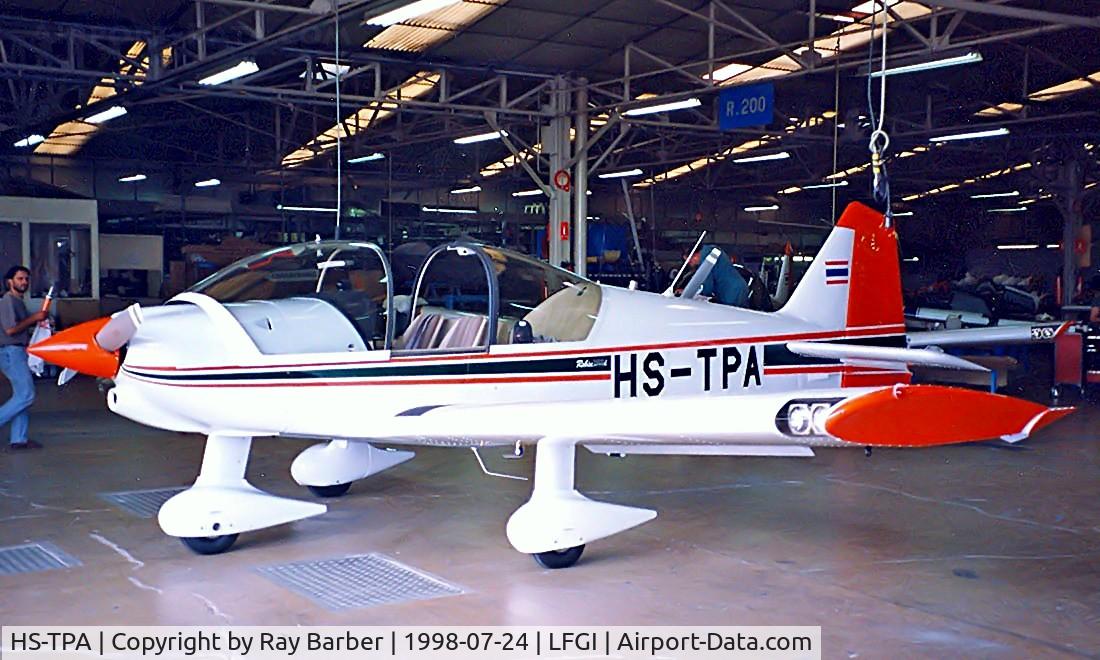 HS-TPA, 1999 Robin R-2160i Alpha Sport Alpha Sport C/N 323, Robin R.2160i Alpha Sport [323] (Civil Aviation Training Centre) Dijon-Darois~F 24/07/1998. Being prepared for delivery.