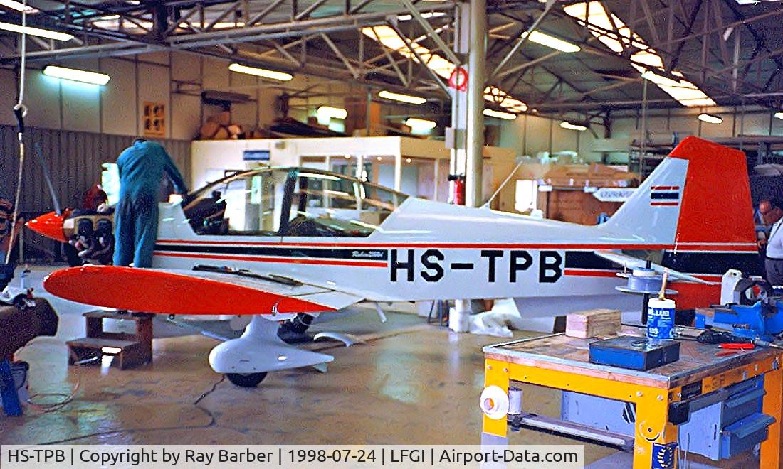 HS-TPB, 1999 Robin R-2160i Alpha Sport Alpha Sport C/N 324, Robin R.2160i Alpha Sport [324] (Civil Aviation Training Centre) Dijon-Darois~F 24/07/1998. Being prepared in the Robin production facility.