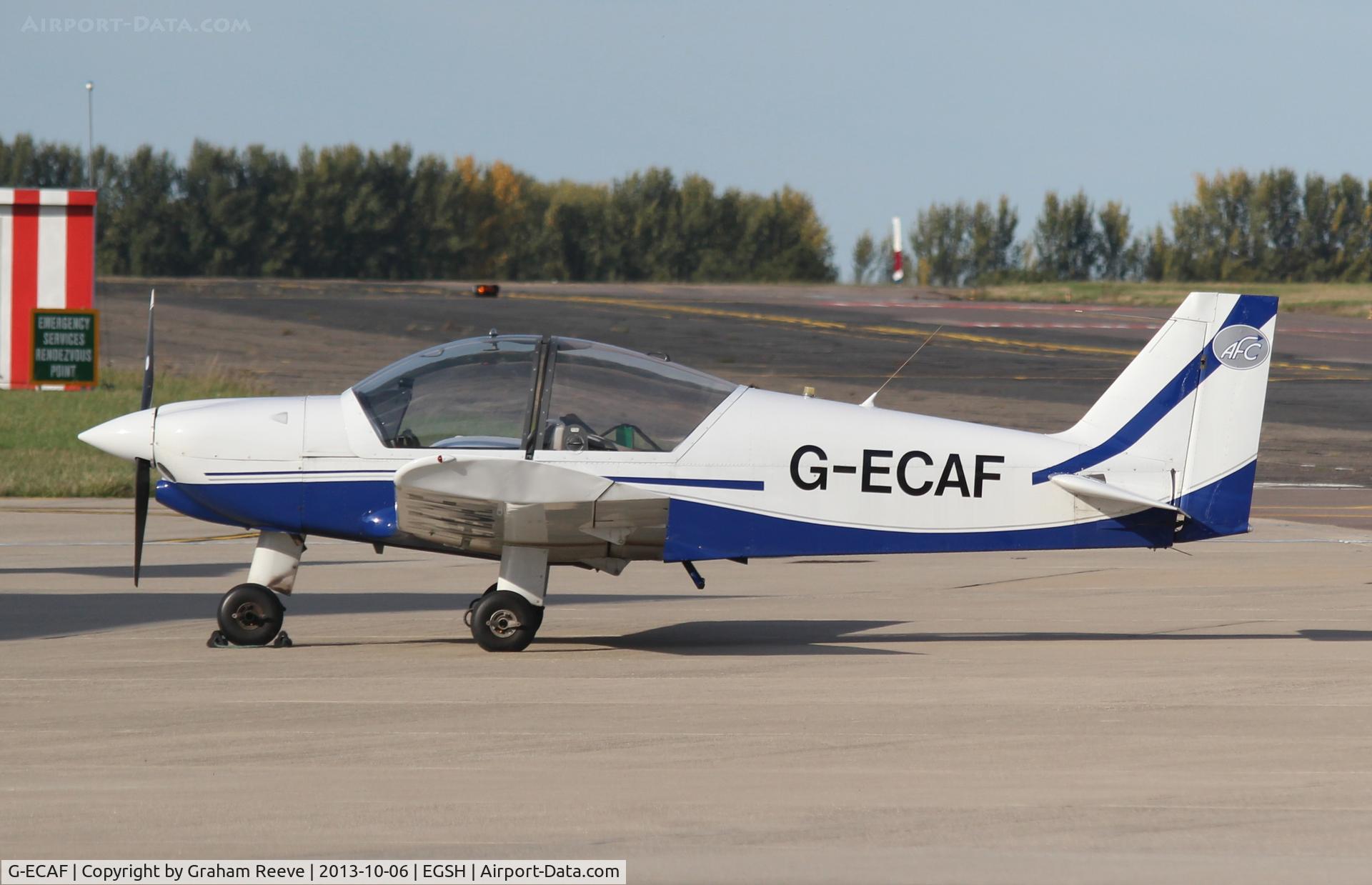 G-ECAF, 2000 Robin HR-200-120B C/N 345, Parked at Norwich.