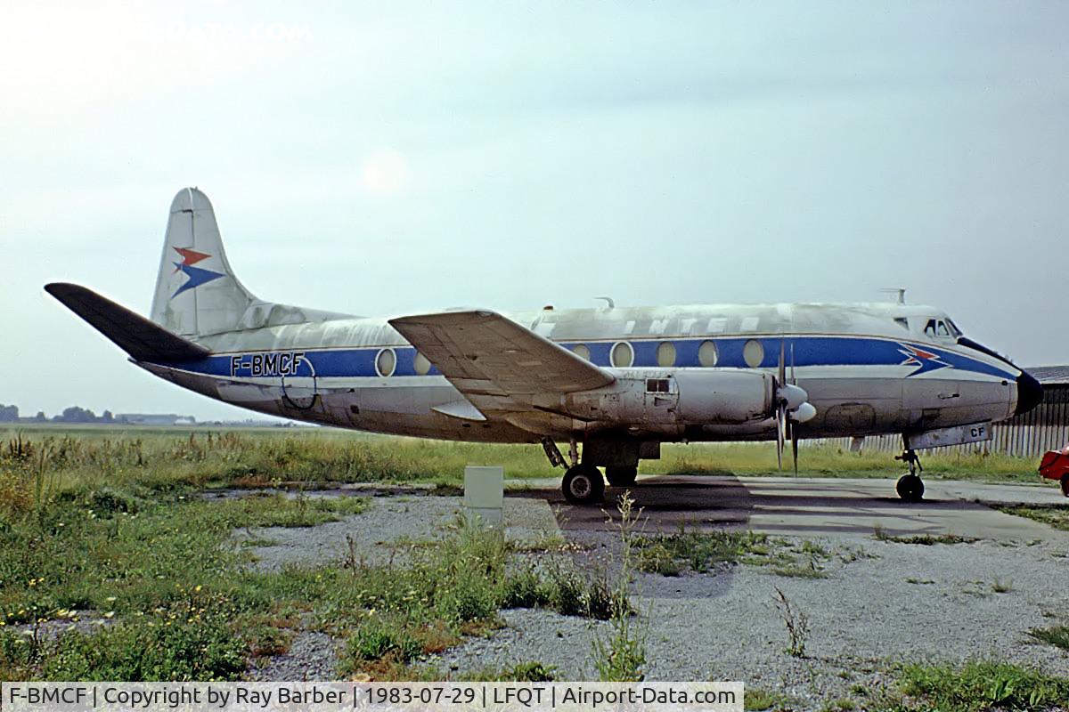 F-BMCF, 1955 Vickers Viscount 724 C/N 48, F-BMCF   Vickers 724 Viscount [54] Merville-Calonne~F 29/07/1983. Taken fro a slide.