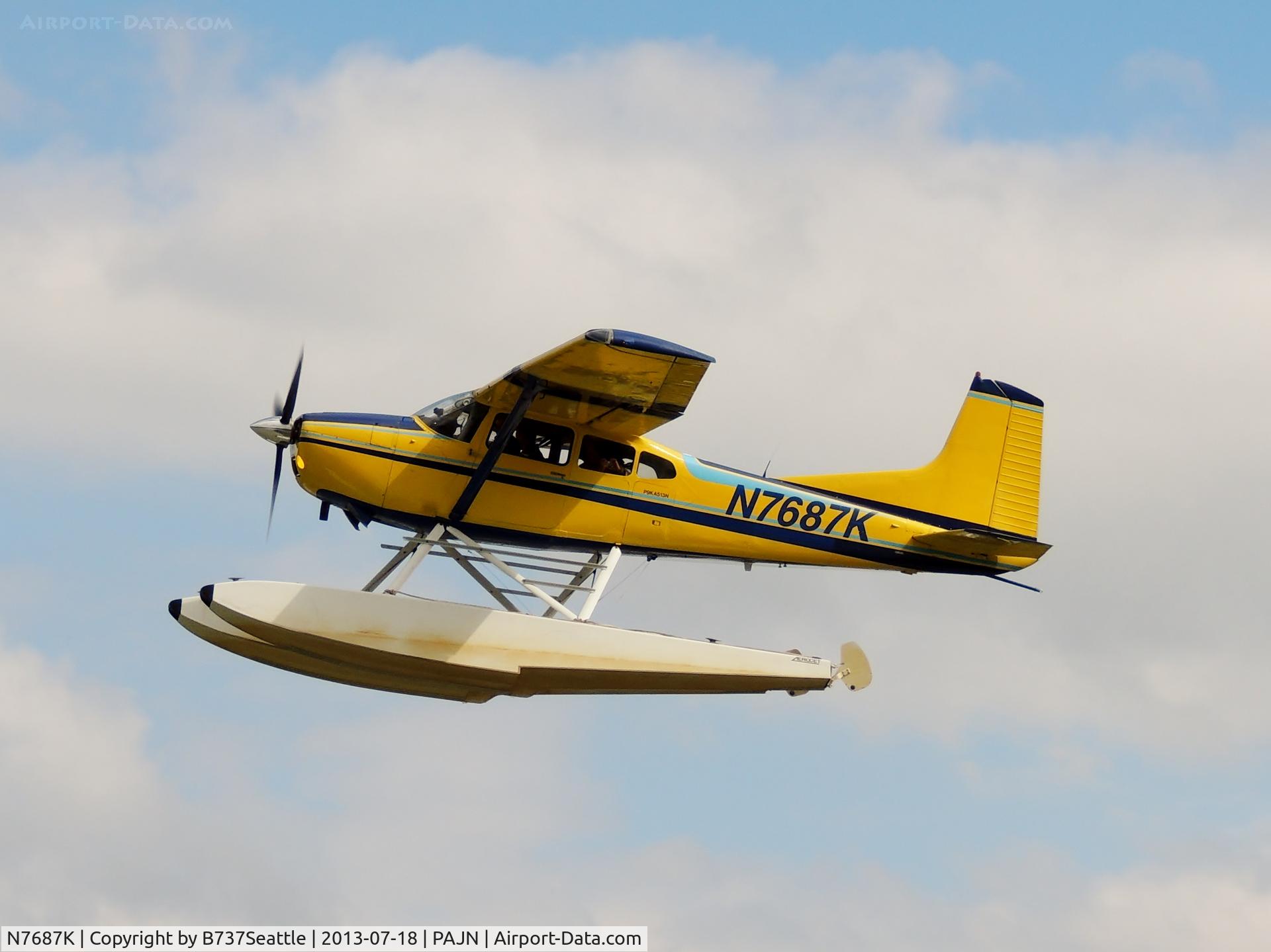 N7687K, 1976 Cessna 180J C/N 18052703, PAJN Departure