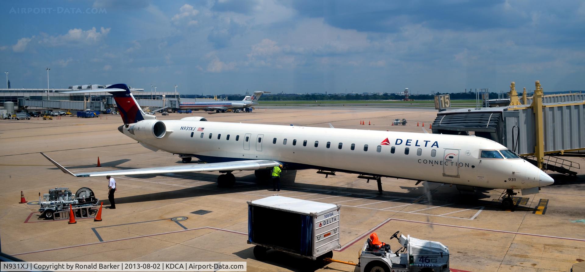 N931XJ, 2008 Bombardier CRJ-900ER (CL-600-2D24) C/N 15193, Gate 15 National