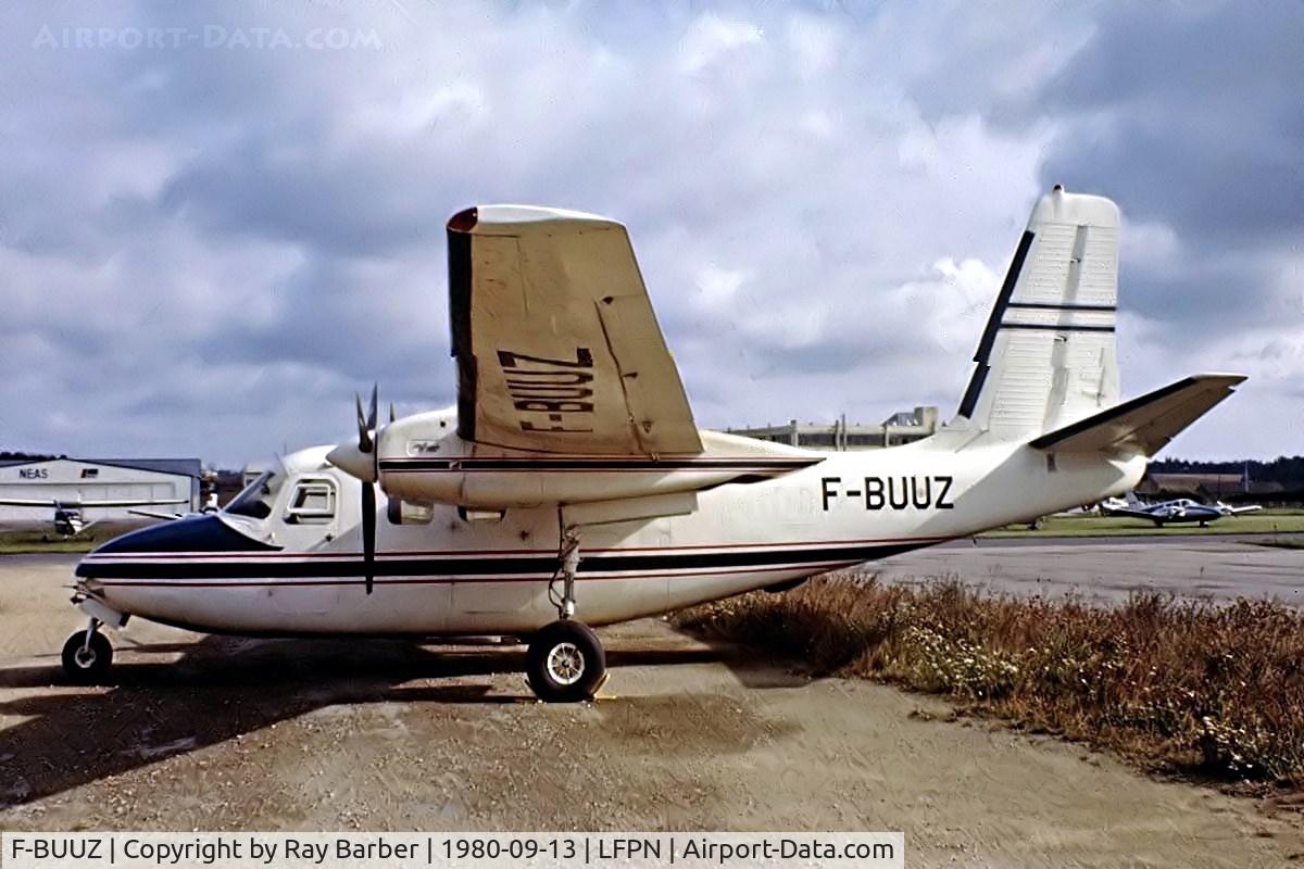 F-BUUZ, Aero Commander 500B Commander C/N 1229-104, Aero Commander 500B [1229-104] (Air Bretagne Centre) Toussus Le Noble~F 13/09/1980. Taken from a slide.