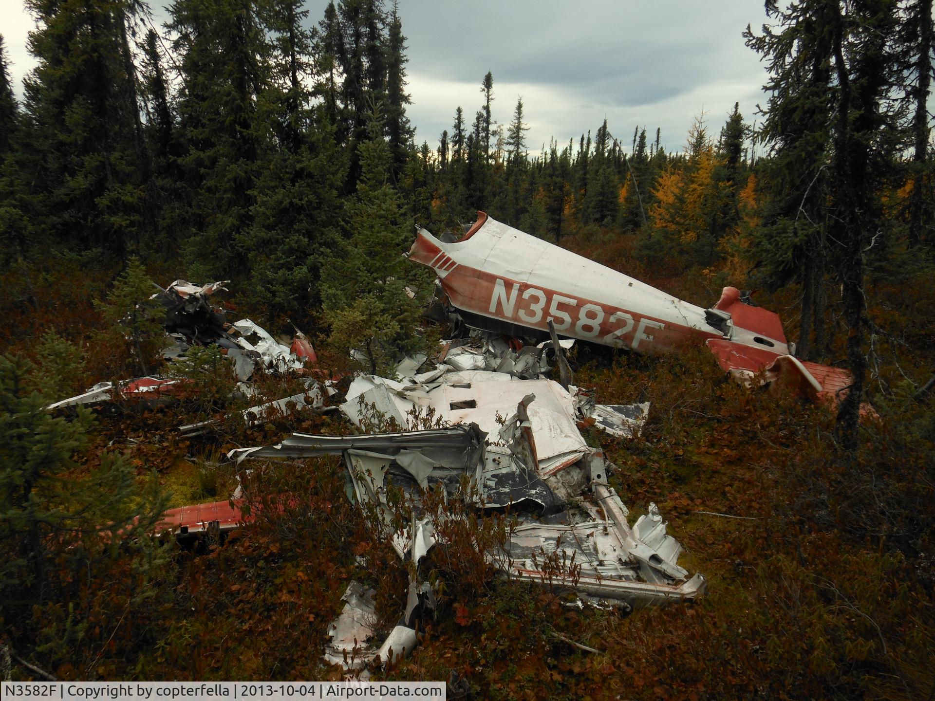 N3582F, 1966 Cessna 182J Skylane C/N 18257582, found in the bush the other day