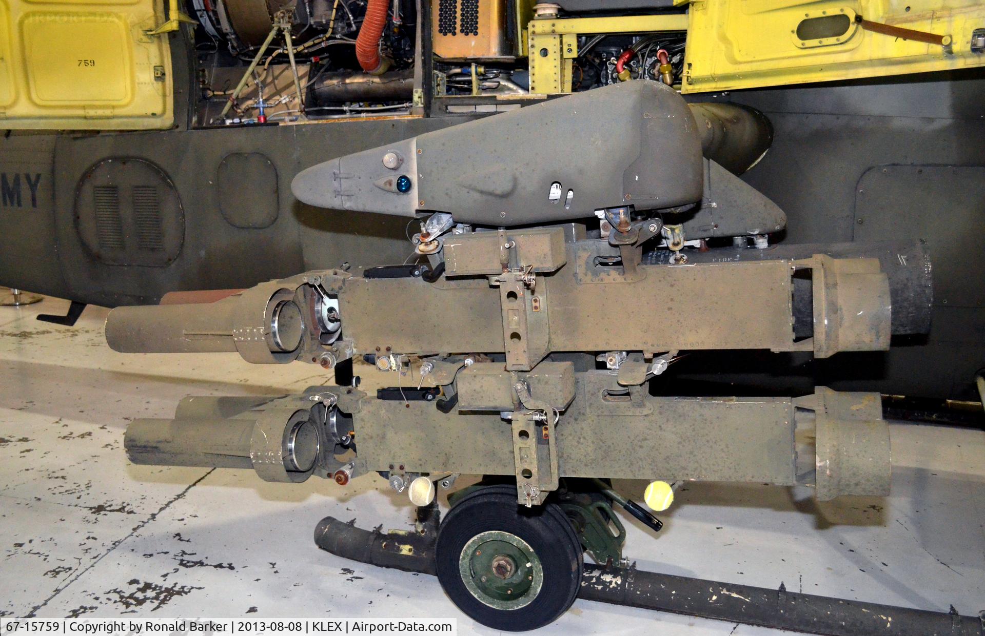 67-15759, 1967 Bell AH-1F Cobra C/N 20423, Missile launcher rails  Aviation Museum of KY