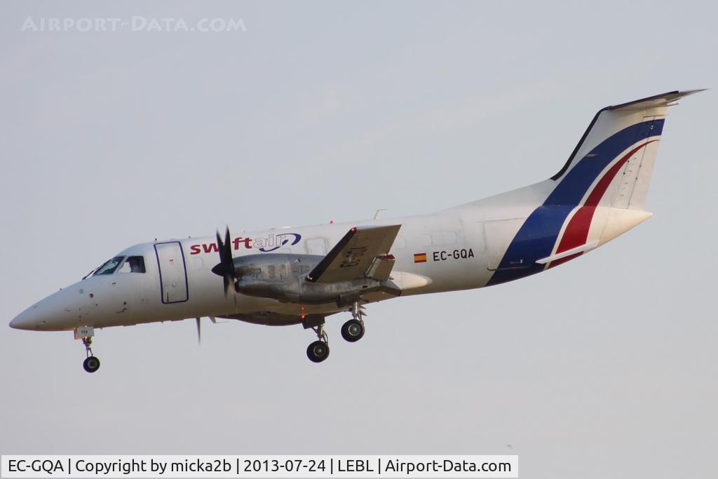 EC-GQA, 1986 Embraer EMB-120RT Brasilia C/N 120027, Landing