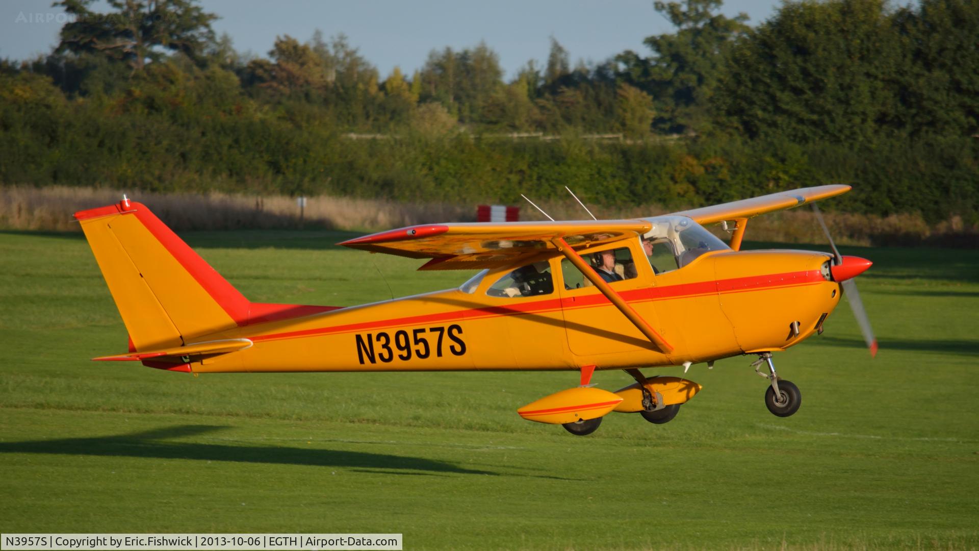N3957S, 1964 Cessna 172E C/N 17251157, 42. N3957S departing The Shuttleworth Collection October Flying Day - (The final Flying Day of their 50th Anniversary Season.)