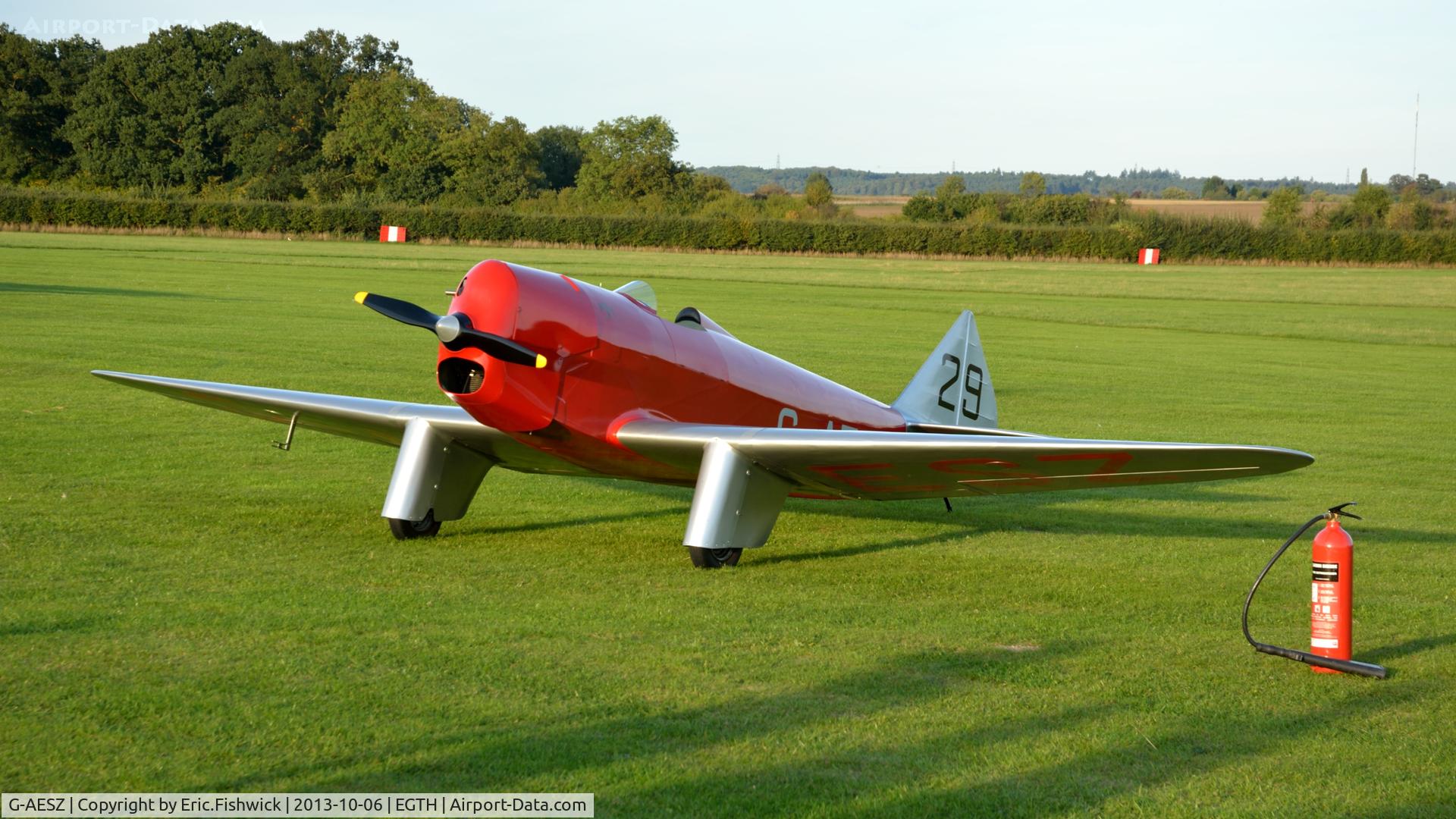 G-AESZ, 1937 Chilton DW1 C/N DW1/1, 3. G-AESZ at The Shuttleworth Collection October Flying Day - (The final Flying Day of their 50th Anniversary Season.)