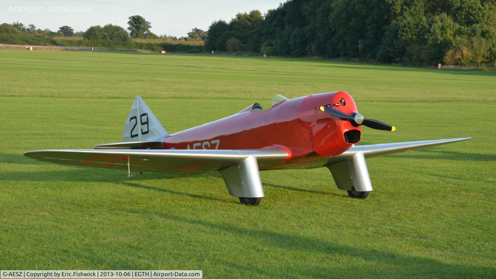 G-AESZ, 1937 Chilton DW1 C/N DW1/1, 3. G-AESZ at The Shuttleworth Collection October Flying Day - (The final Flying Day of their 50th Anniversary Season.)