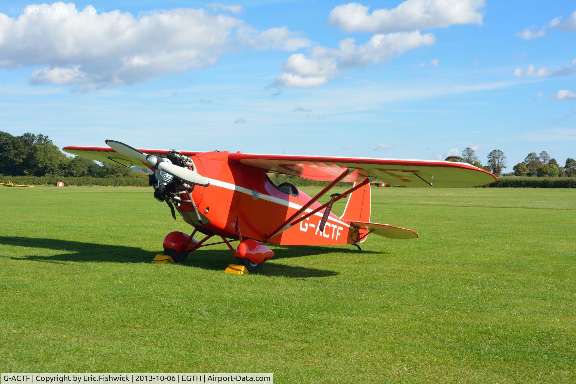 G-ACTF, 1932 Comper CLA-7 Swift C/N S32/9, 3. G-ACTF at The Shuttleworth Collection October Flying Day - (The final Flying Day of their 50th Anniversary Season.)