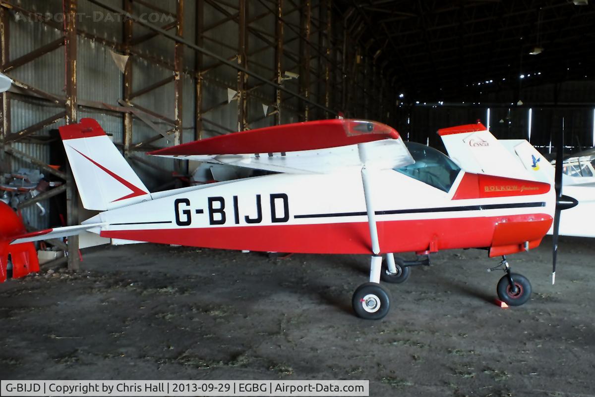 G-BIJD, 1967 Bolkow Bo-208C Junior C/N 636, Leicester resident