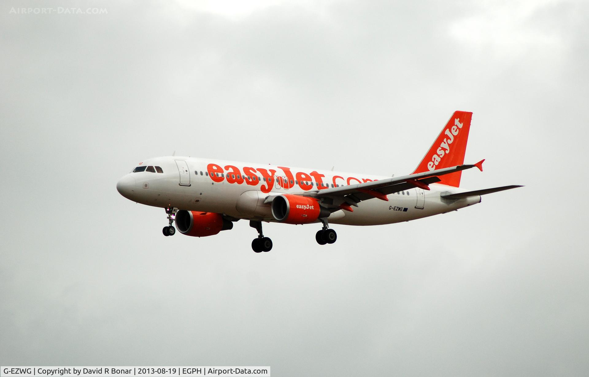 G-EZWG, 2012 Airbus A320-214 C/N 5318, Against a dull background on short finals for runway 24