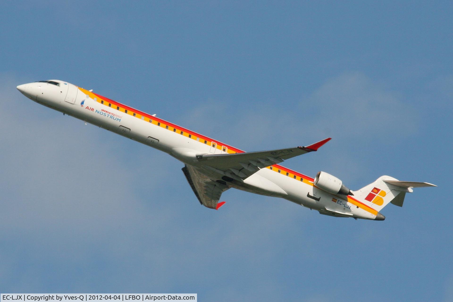 EC-LJX, 2010 Bombardier CRJ-1000ER NG (CL-600-2E25) C/N 19008, Bombardier CRJ-1000, Toulouse-Blagnac Airport (LFBO-TLS)