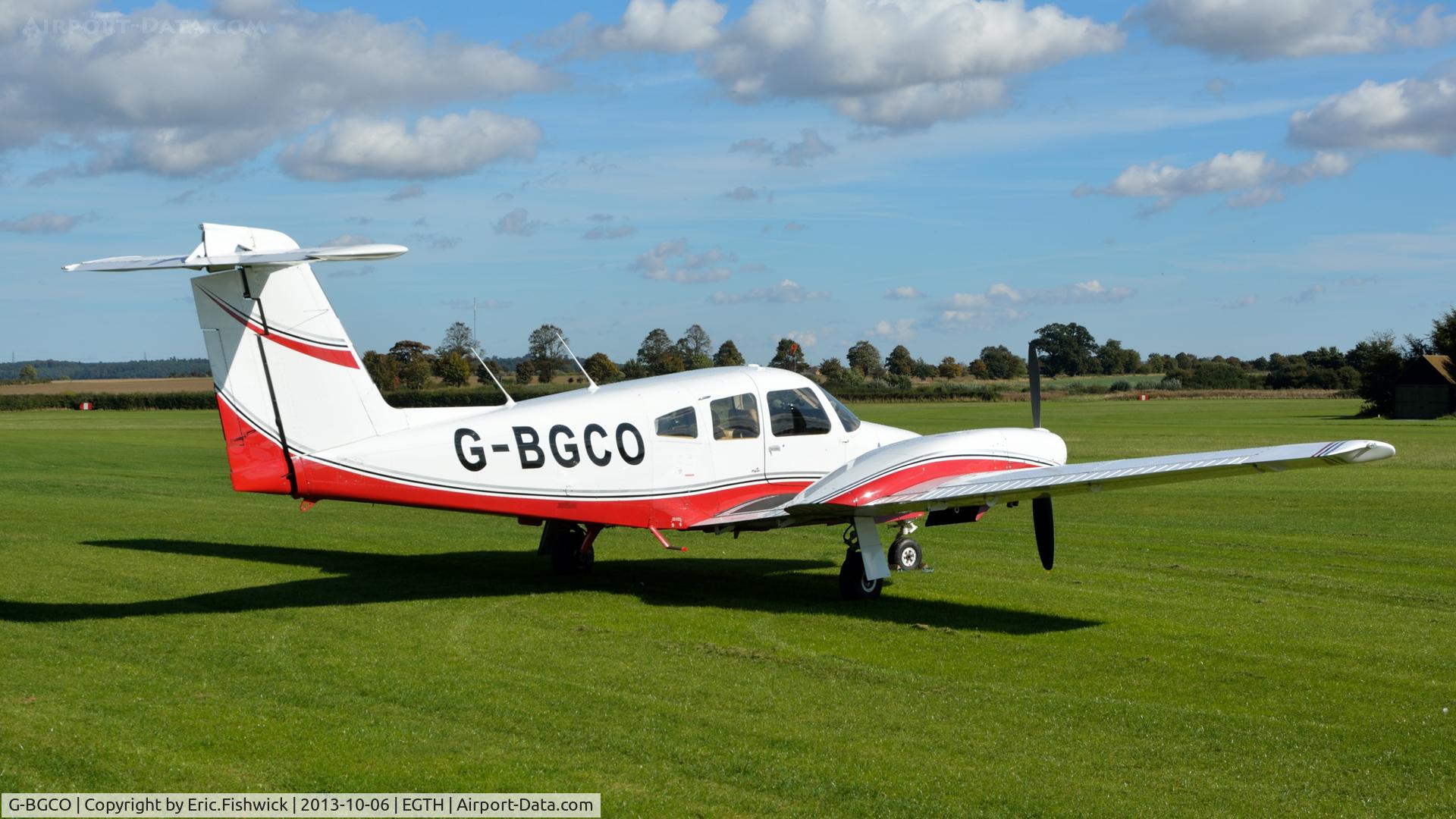 G-BGCO, 1978 Piper PA-44-180 Seminole Seminole C/N 44-7995128, 2. G-BGCO at The Shuttleworth Collection October Flying Day - (The final Flying Day of their 50th Anniversary Season.)