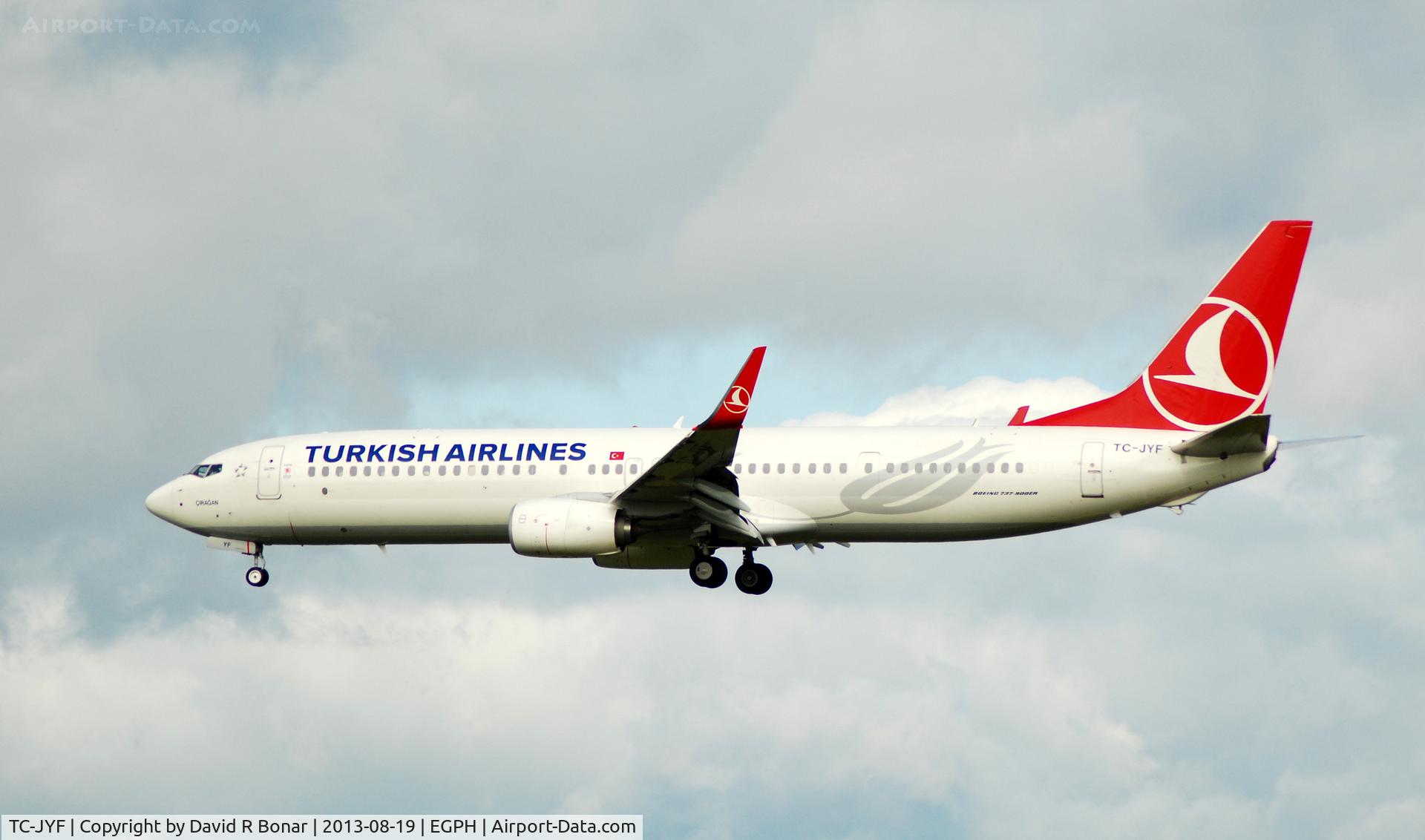 TC-JYF, 2012 Boeing 737-9F2/ER C/N 40982, Daily arrival from Istanbul