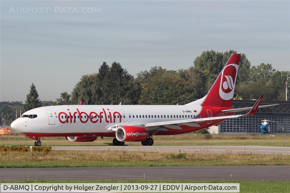 D-ABMQ, 2013 Boeing 737-86J C/N 37780, On taxi to apron.....